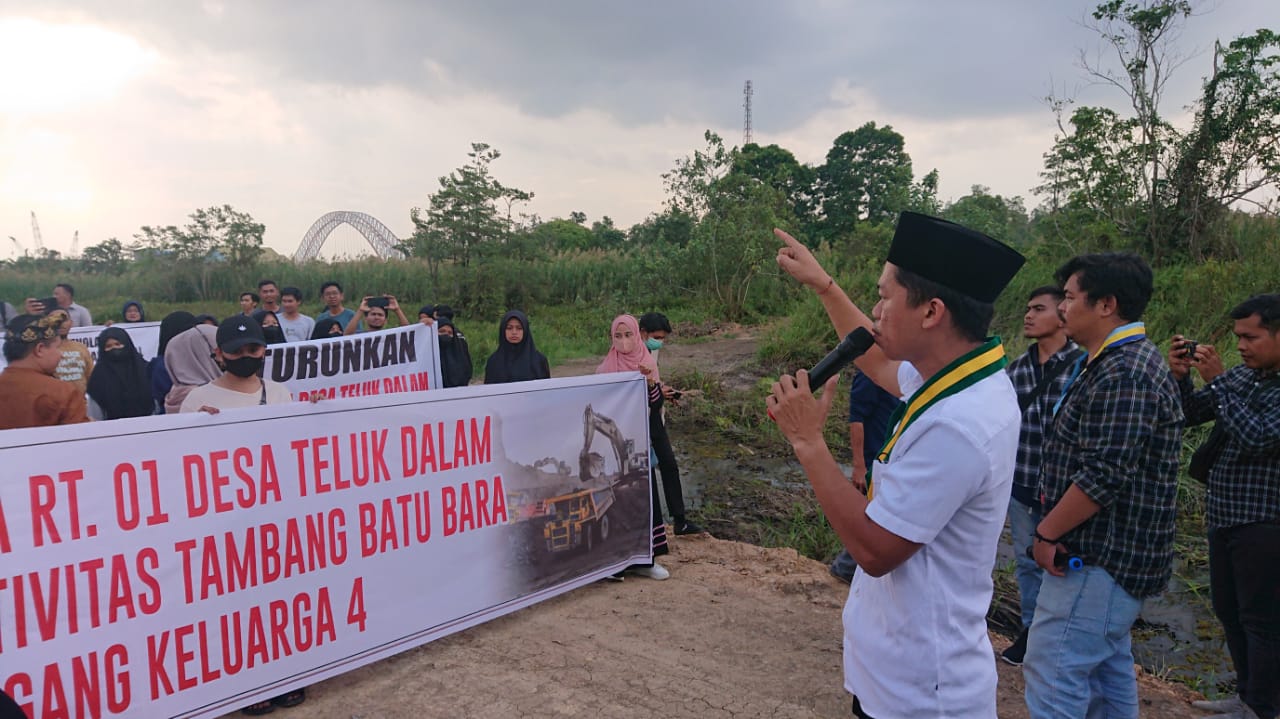 Warga Desa Teluk Dalam Mulai Rasakan Dampak Negatif Akibat Adanya Tambang Ilegal