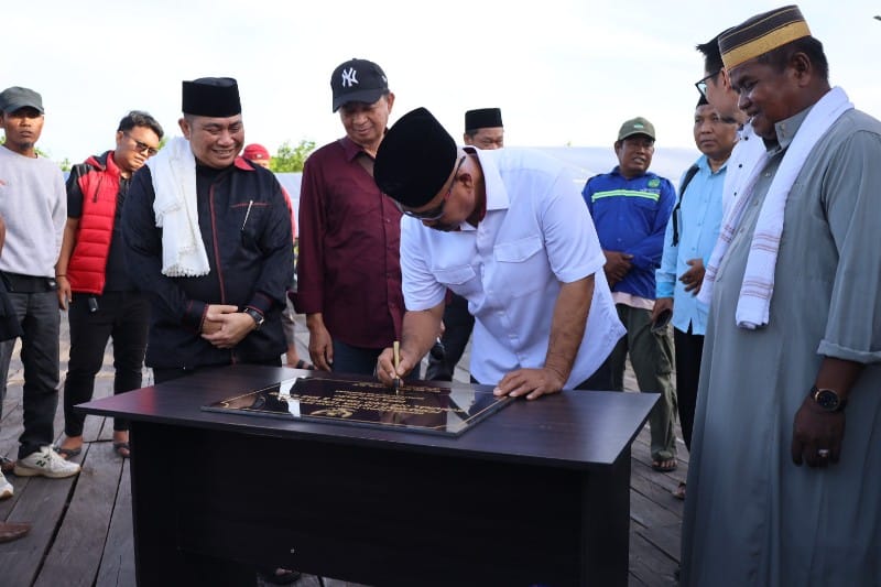 Bupati Kukar Resmikan Listrik Komunal di Desa Tani Baru