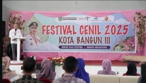 Festival Cenil Meriahkan HUT ke-42 Desa Kota Bangun III, 70 Loyang Cenil Dibagikan